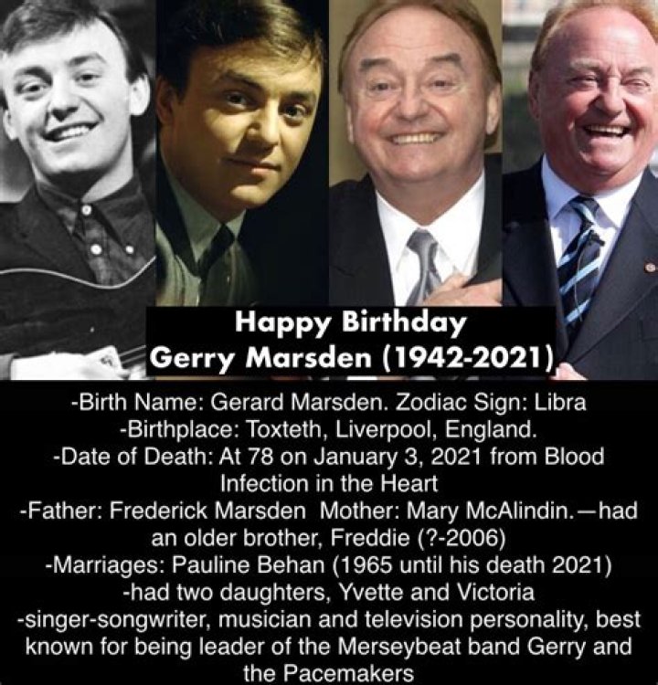 Gerry Marsden Net Worth | Celebrity Net Worth