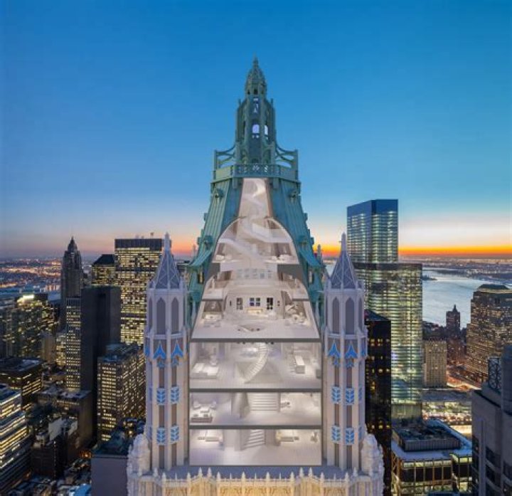 Manhattan's Woolworth Building Penthouse, Once Listed For $110 Million, Sells For $30 Million